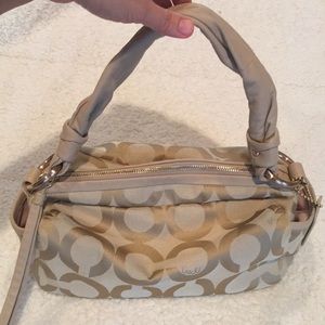 Coach neutral colored satchel. Super cute!